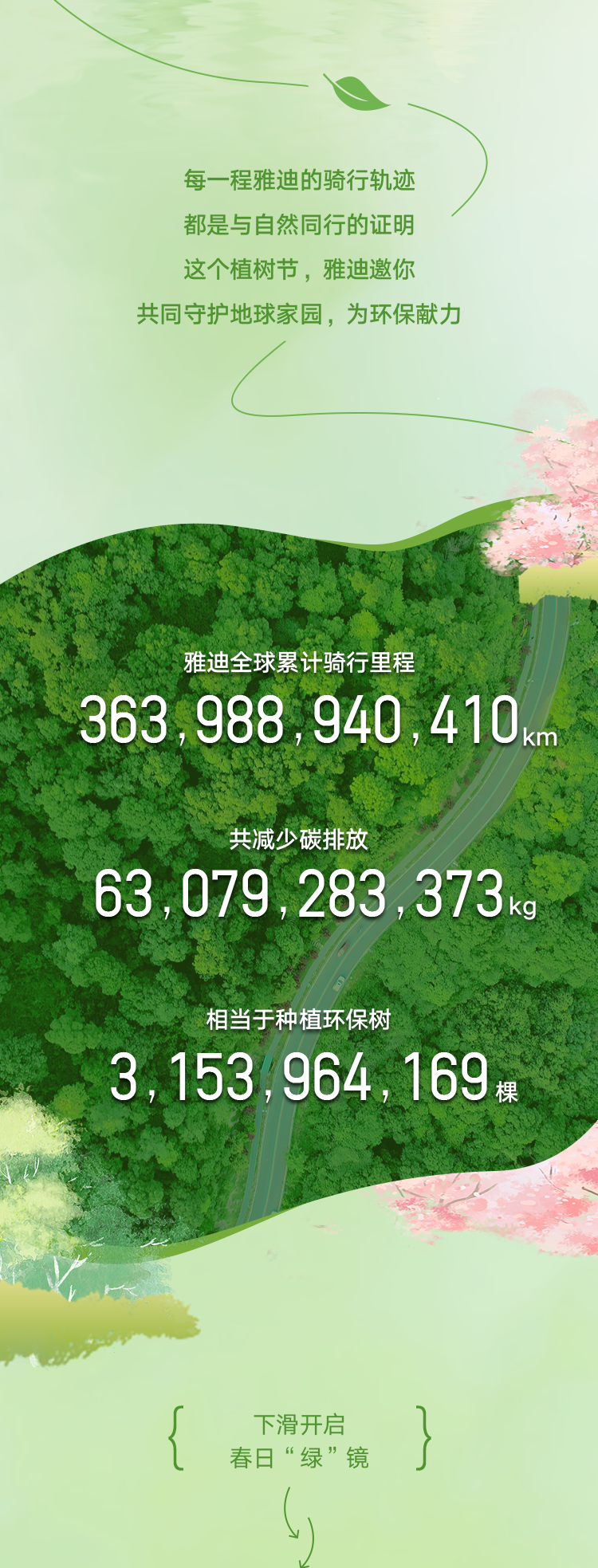 植树节丨雅迪用每一公里为地球添一抹绿