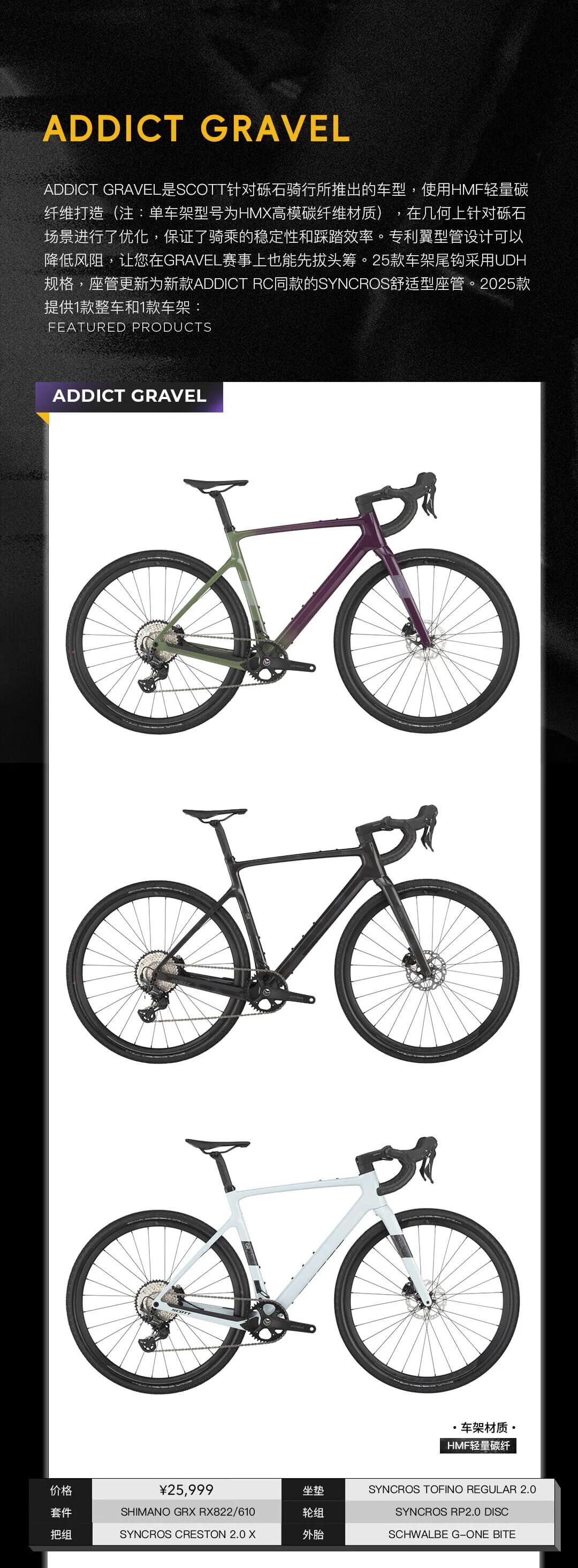 6490元起SCOTT2025年新款公路车产品上市