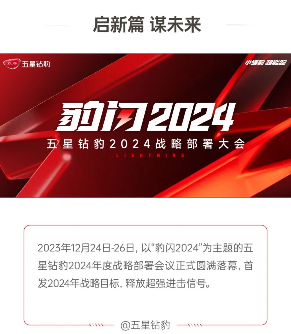 [2023-12-27]五星钻豹2024年度战略部署会议圆满落幕首发2024年战略目标