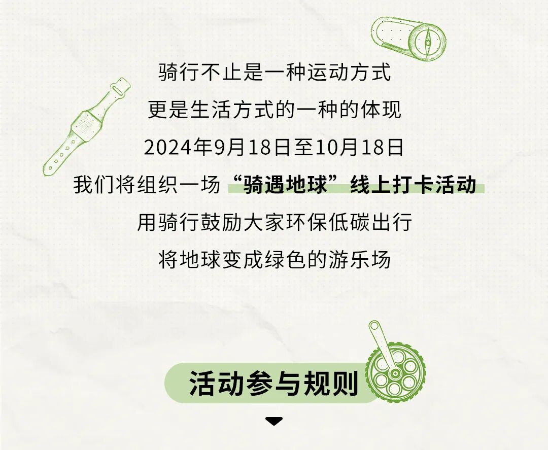 [2024-09-26]骑行集结骑遇地球环保骑行活动开启