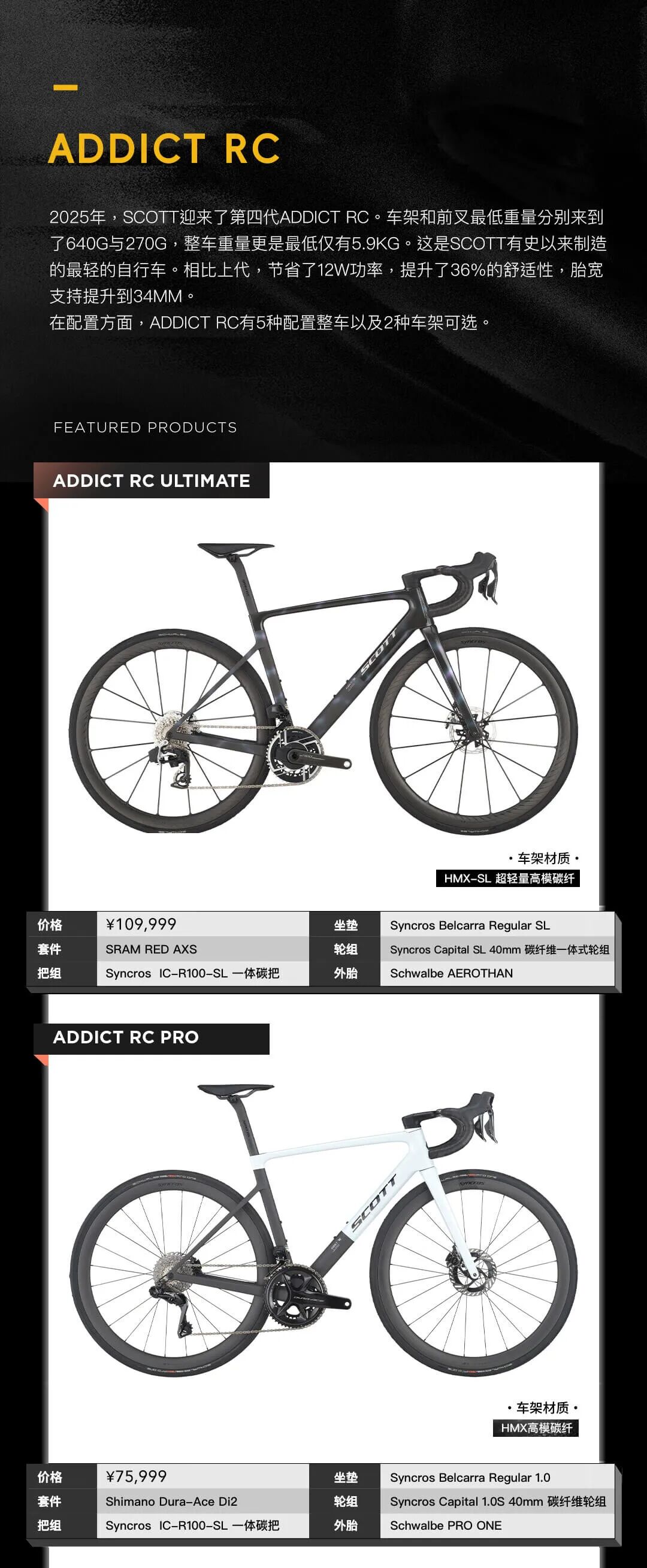 6490元起SCOTT2025年新款公路车产品上市