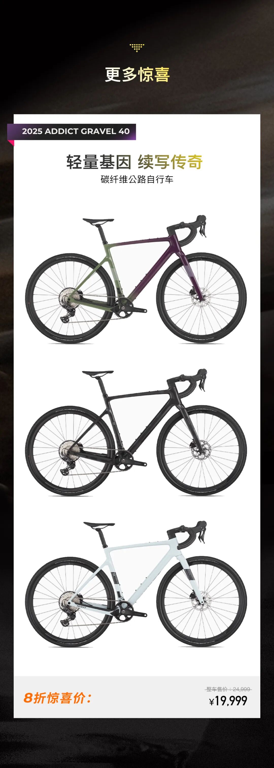 加600元升级碳轮1万5买到SCOTTADDICT全碳纤维公路车