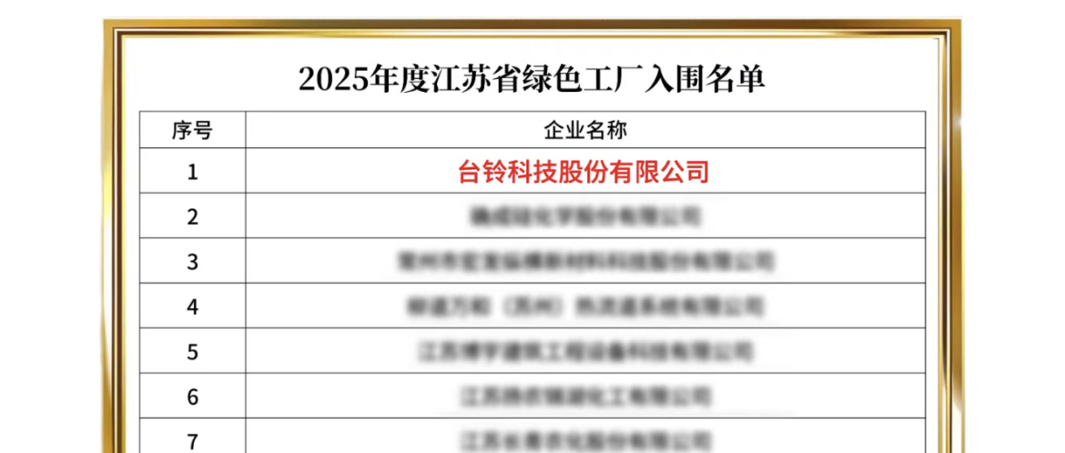 台铃无锡基地获评“绿色工厂”，零碳征程再提速