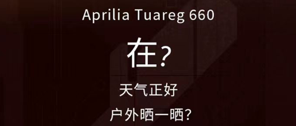 在？骑上Aprilia Tuareg 660，户外晒一晒
