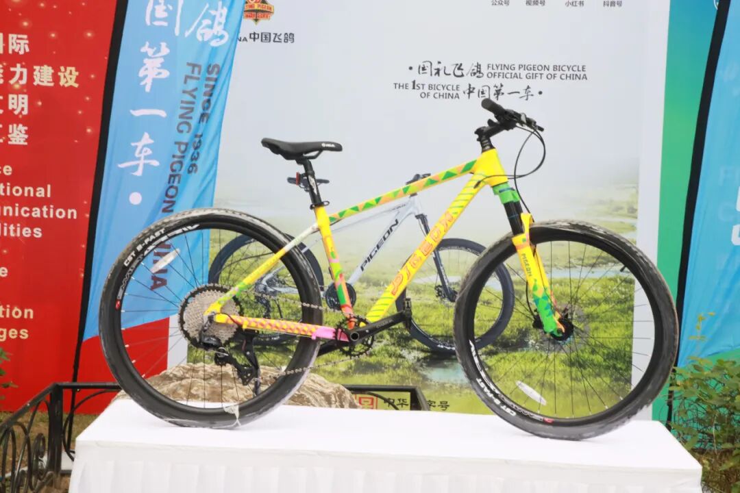 [2025-10-01]中国飞鸽定制手绘车闪耀第十二届和平节中国品牌奏响国际合作强音