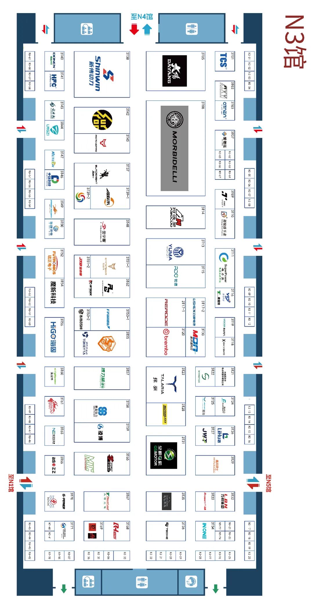 2025中国摩博会展位一览表