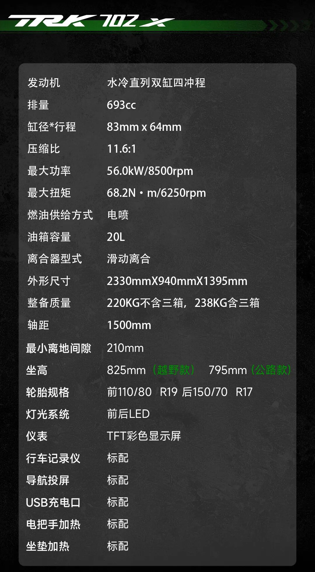 TRK702X越野基因为冒险而生