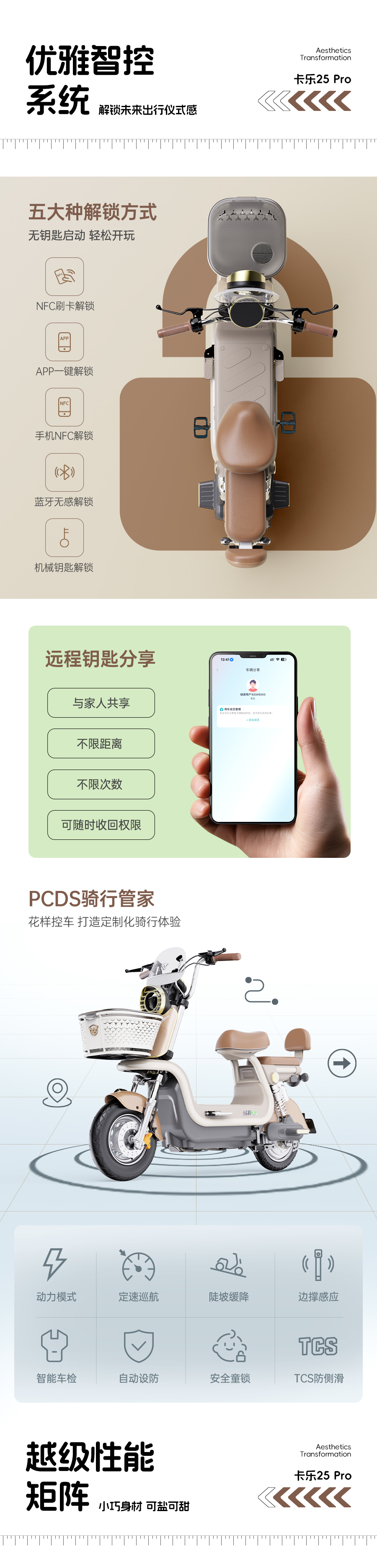 绿源卡乐25Pro智派优雅复古新骑