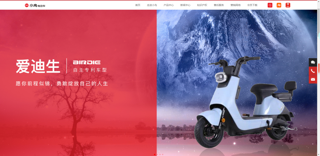 小鸟官网变脸了